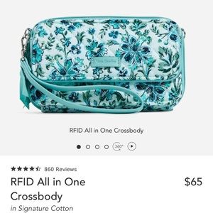 Vera Bradley RFID all-in-one Crossbody.